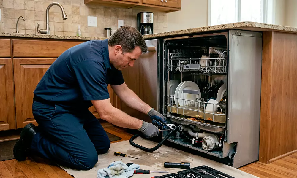 Dishwasher Not Draining Repair in Watertown, MA