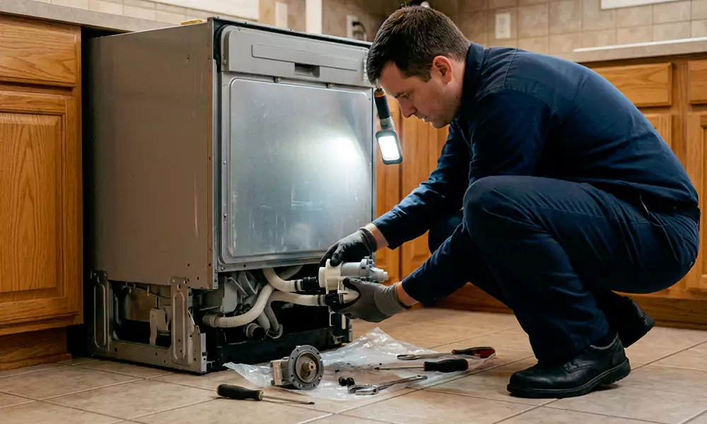 Dishwasher Pump Replacement in Watertown, MA
