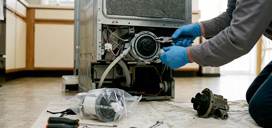 Dishwasher Motor Pump Replacement in Watertown